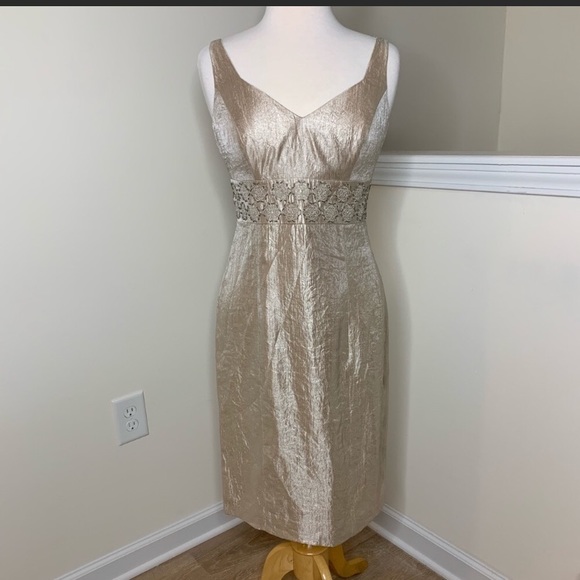 Adrianna Papell Dresses & Skirts - Adrianna Papell Gold Formal Dress